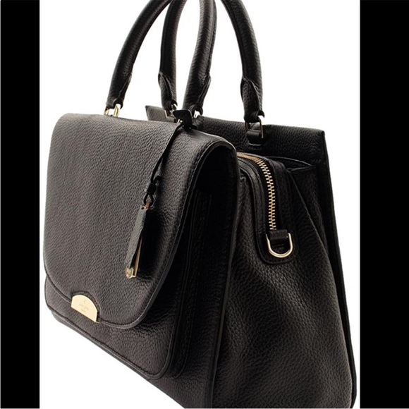 New Kate Spade Carolyna Pine Grove Way Black Satchel Bag - Picture 2 of 13